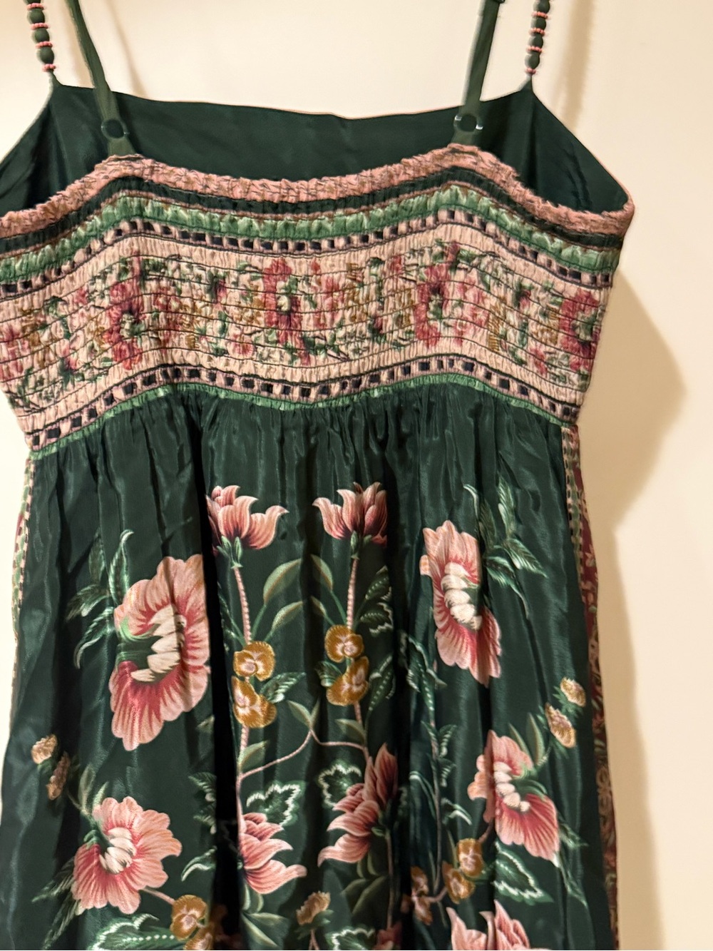 Farm Rio, green flowering garden midi dress size small - Picture 2 of 5